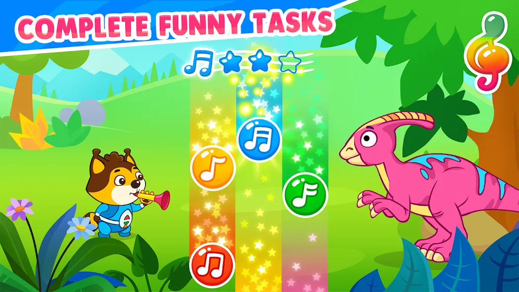 Dinosaur games for toddlers [МОД: Меню, Бесконечные монеты и Открытые уровни] Screenshot 3