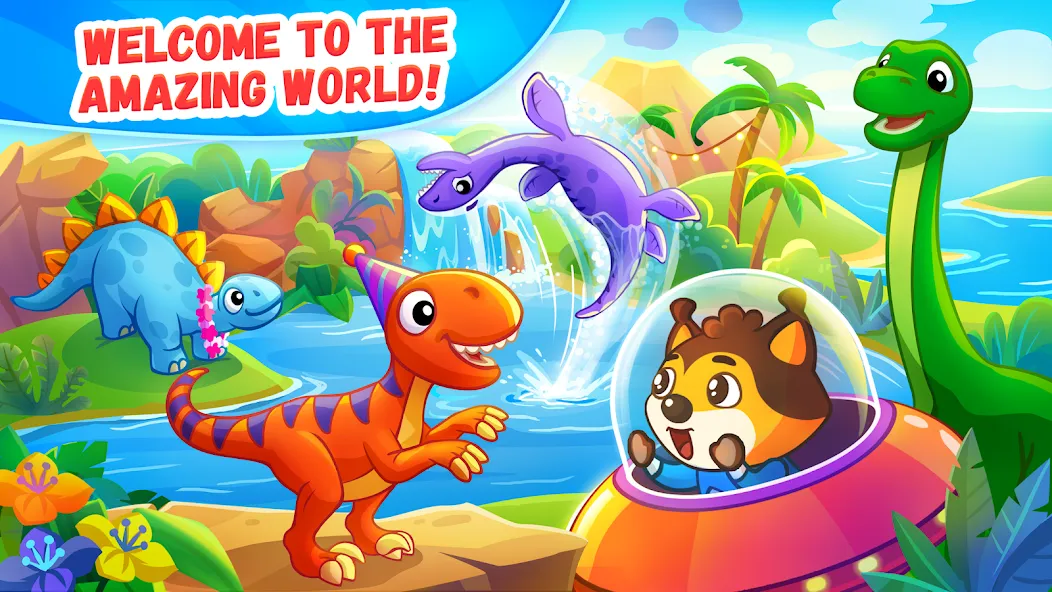 Dinosaur games for kids age 2 [МОД: Много денег, Монет и Все открыто] Screenshot 1