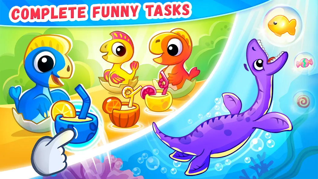 Dinosaur games for kids age 2 [МОД: Много денег, Монет и Все открыто] Screenshot 3