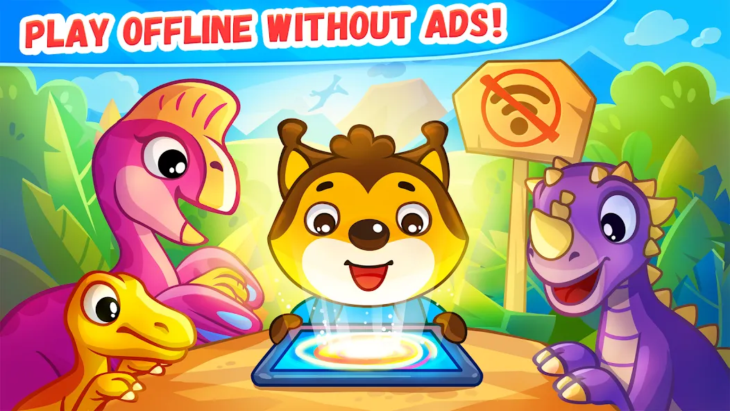 Dinosaur games for kids age 2 [МОД: Много денег, Монет и Все открыто] Screenshot 5