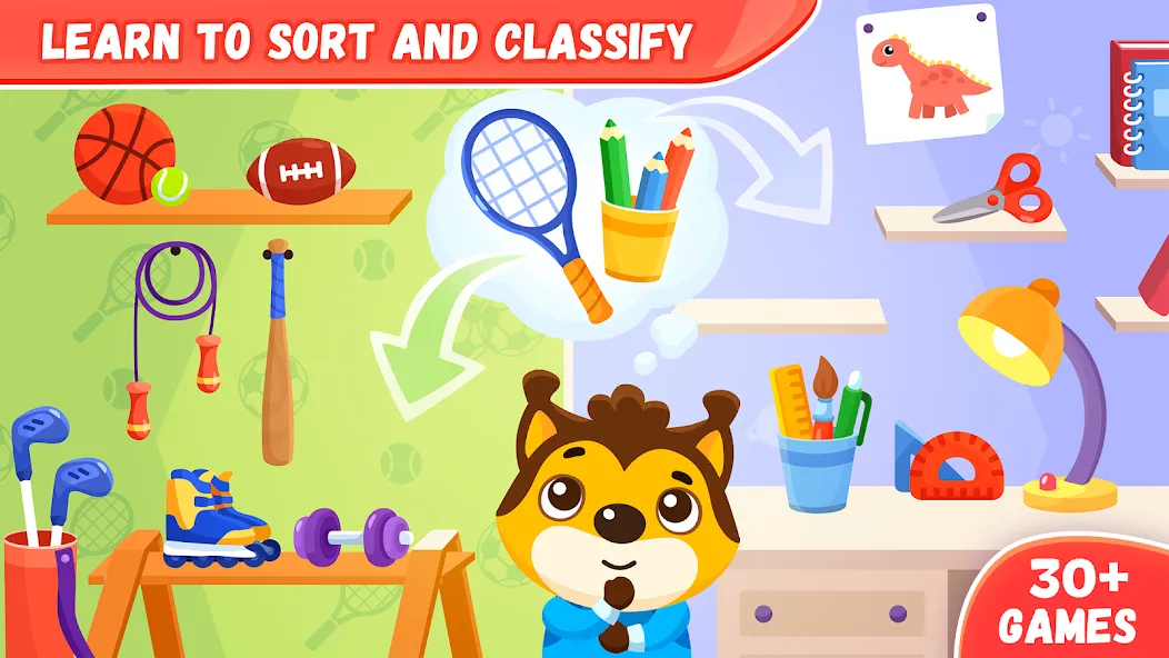 Educational games for kids 2-4 [МОД: Много монет, Открытые уровни и Мега MOD] Screenshot 3