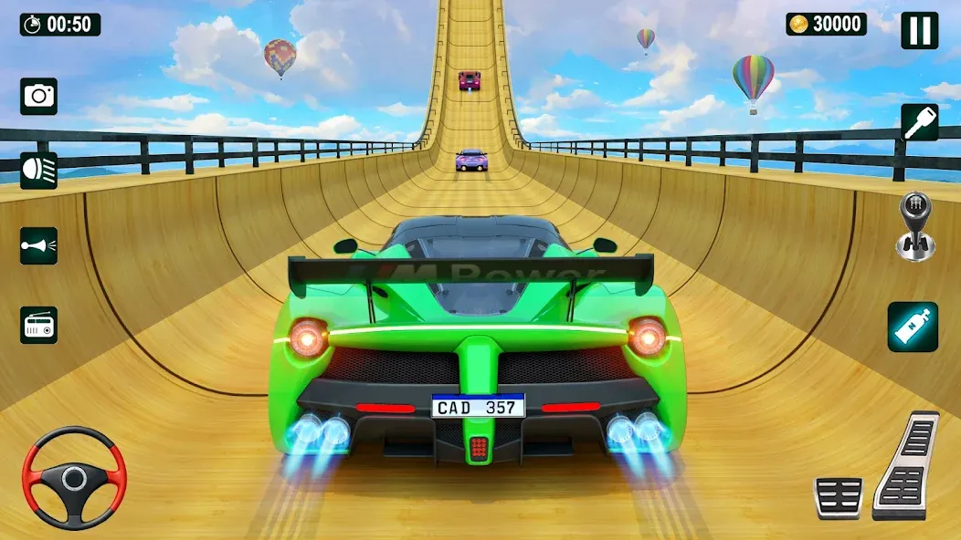 GT Car Stunt 3D: Ramp Car Game [МОД: Много монет, Открытые уровни и Мега MOD] Screenshot 1