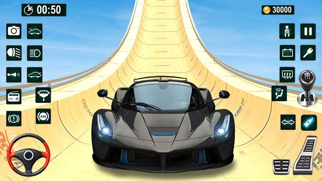 GT Car Stunt 3D: Ramp Car Game [МОД: Много монет, Открытые уровни и Мега MOD] Screenshot 2