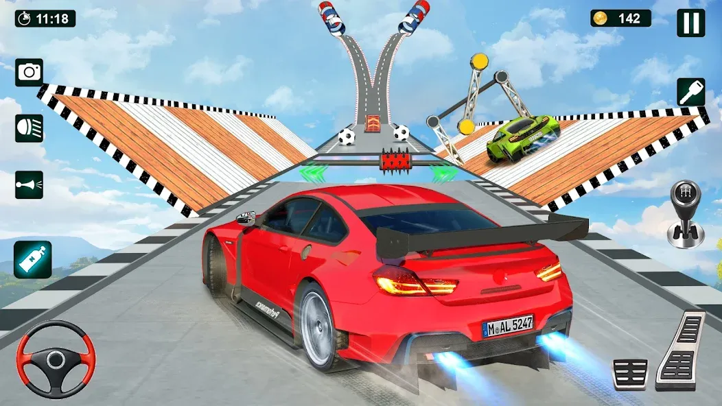 GT Car Stunt 3D: Ramp Car Game [МОД: Много монет, Открытые уровни и Мега MOD] Screenshot 4