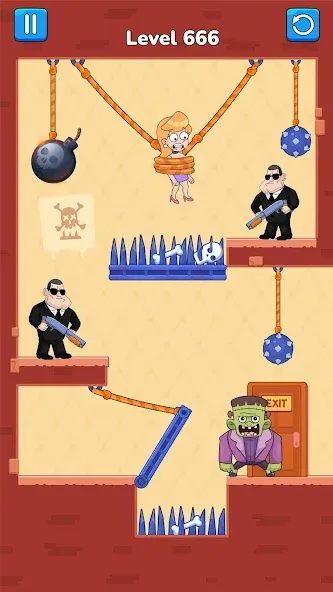 Cut Master: Fun Rope Cut Game (Кат зе Роуп) [МОД: Деньги, Монеты и Меню MOD] Screenshot 5