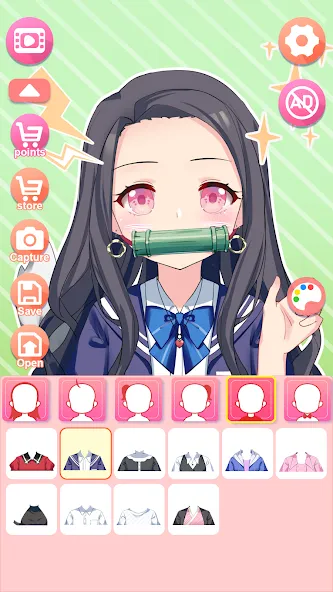 Viya Avatar Maker:emoji (Вия Аватар Мейкер) [МОД: Меню, Бесконечные монеты и Открытые уровни] Screenshot 2