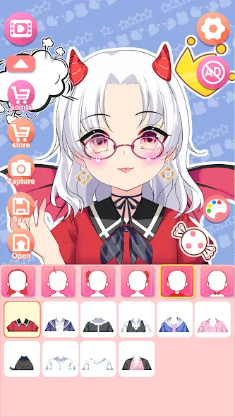 Viya Avatar Maker:emoji (Вия Аватар Мейкер) [МОД: Меню, Бесконечные монеты и Открытые уровни] Screenshot 5