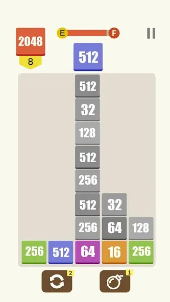 Target 2048 (Таргет 2048) [МОД: Деньги, Монеты и Меню MOD] Screenshot 2