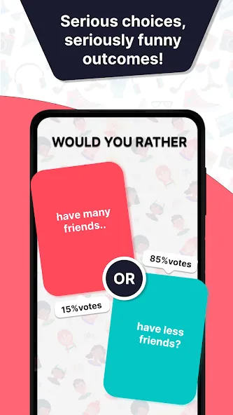 Would u Rather? Party Game [МОД: Все открыто, Дополнительные деньги и Меню MOD] Screenshot 4