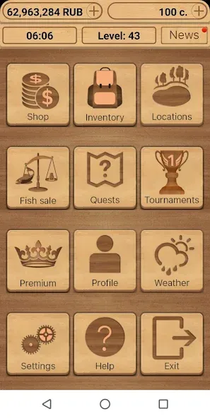 True Fishing. Simulator [МОД: Много монет, Открытые уровни и Мега MOD] Screenshot 1