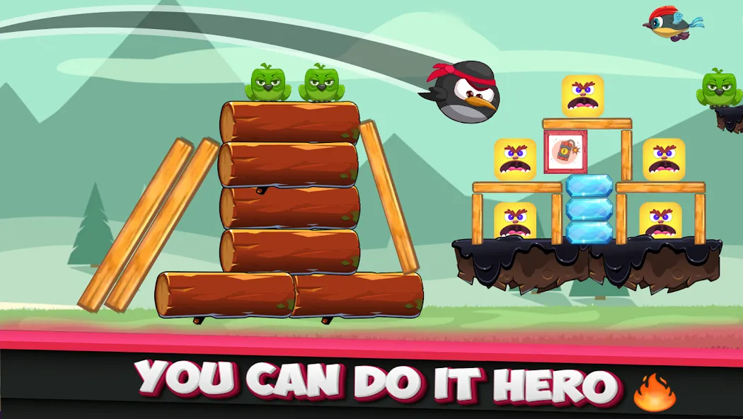 Angry Penguin (Энгри Пенгвин) [МОД: Много денег, Монет и Все открыто] Screenshot 2