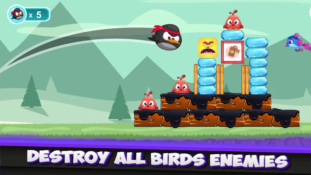 Angry Penguin (Энгри Пенгвин) [МОД: Много денег, Монет и Все открыто] Screenshot 4