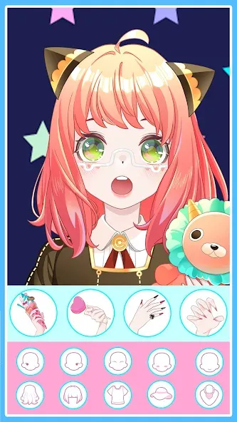 Anime Avatar Maker 2: Dress Up (Долл Аниме Аватар Мейкер Гейм) [МОД: Много денег, Монет и Все открыто] Screenshot 3