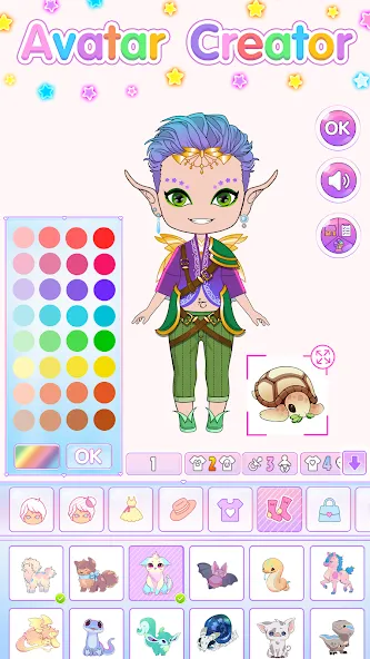 Chibi Doll Dress Up Games [МОД: Все открыто, Дополнительные деньги и Меню MOD] Screenshot 4