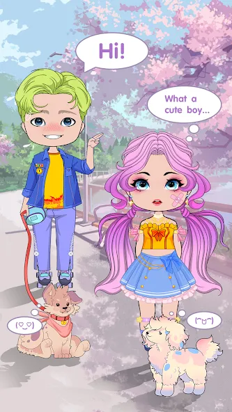 Chibi Doll Dress Up Games [МОД: Все открыто, Дополнительные деньги и Меню MOD] Screenshot 5
