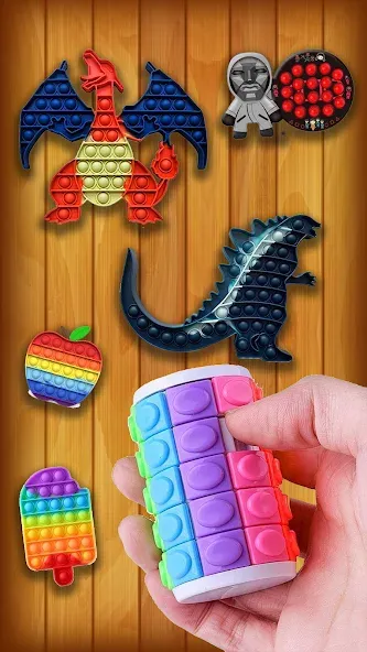 Antistress: Pop It Games 3D (Антистресс) [МОД: Деньги, Монеты и Меню MOD] Screenshot 2