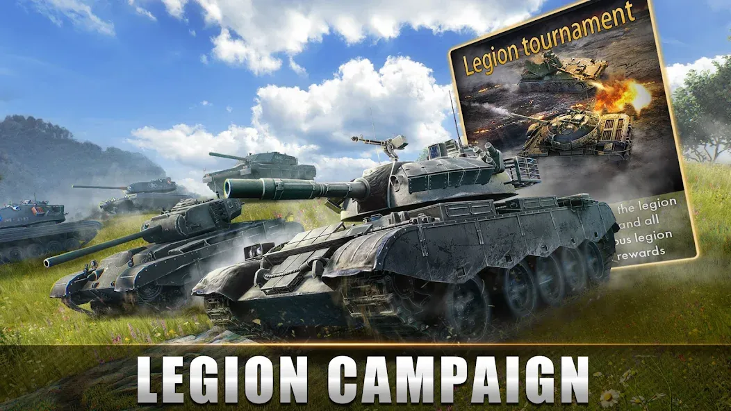 Tank Warfare: PvP Battle Game (Танковое сражение) [МОД: Много денег, Монет и Все открыто] Screenshot 3