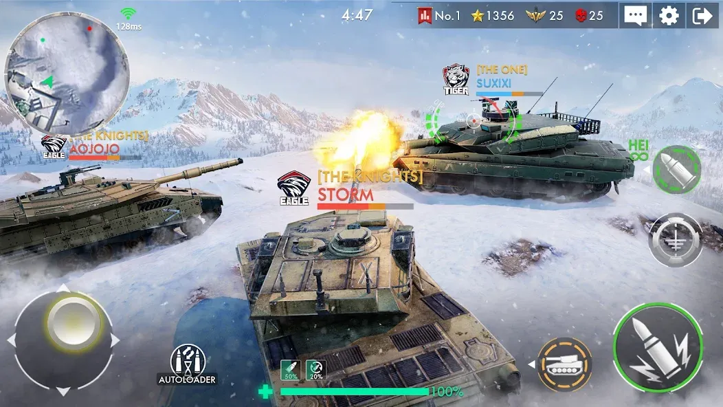 Tank Warfare: PvP Battle Game (Танковое сражение) [МОД: Много денег, Монет и Все открыто] Screenshot 5