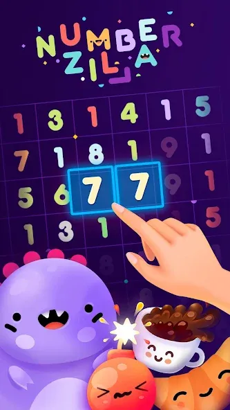 Numberzilla: Number Match Game (Намберзилла) [МОД: Бесконечные деньги, Монеты и Мега MOD] Screenshot 1
