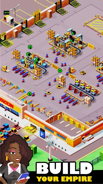 Idle Smartphone Tycoon Factory (Смартфон Фабрика Айдл Тайкун) [МОД: Деньги, Монеты и Меню MOD] Screenshot 2