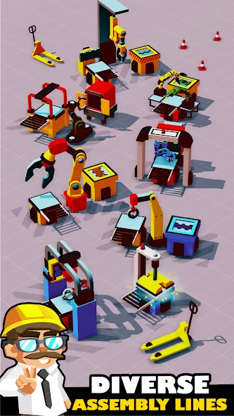 Idle Smartphone Tycoon Factory (Смартфон Фабрика Айдл Тайкун) [МОД: Деньги, Монеты и Меню MOD] Screenshot 4