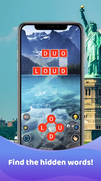 Word Game : Crossword (Кроссворд) [МОД: Бесконечные деньги, Монеты и Мега MOD] Screenshot 1