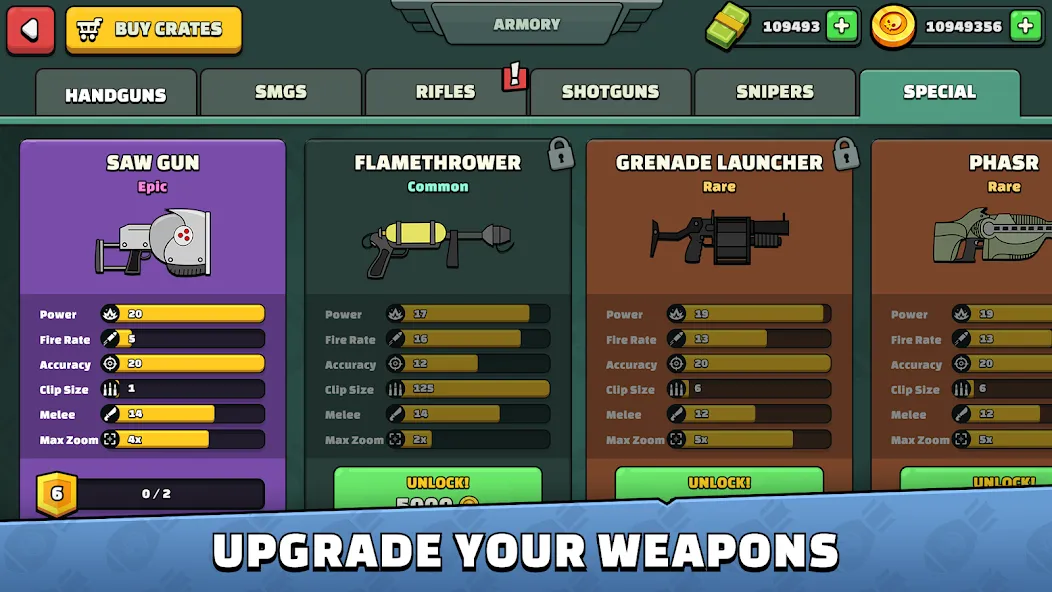 Mini Militia - War.io (Мини Милития) [МОД: Меню, Бесконечные монеты и Открытые уровни] Screenshot 5