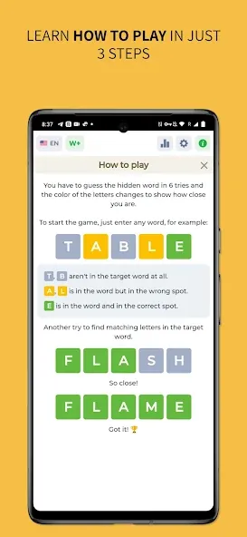 Wordly - Daily Word Game [МОД: Много денег, Монет и Все открыто] Screenshot 2