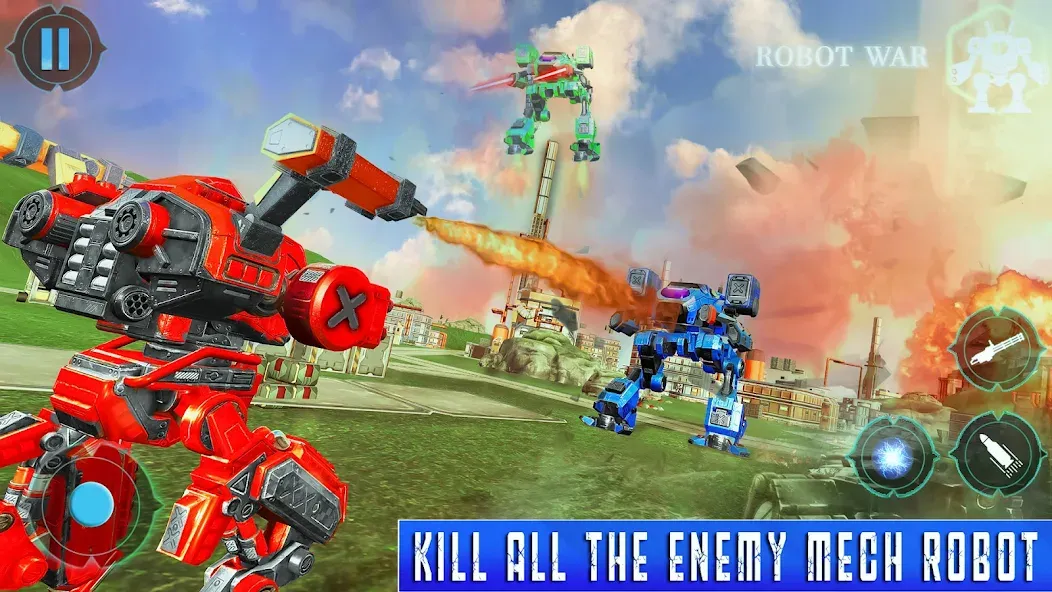 Spider Mech Wars - Robot Game [МОД: Много монет, Открытые уровни и Мега MOD] Screenshot 2