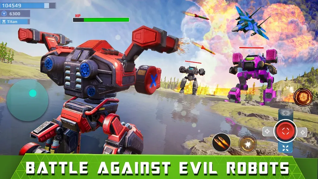 Mech Robot Wars - Multi Robot [МОД: Все открыто, Дополнительные деньги и Меню MOD] Screenshot 1