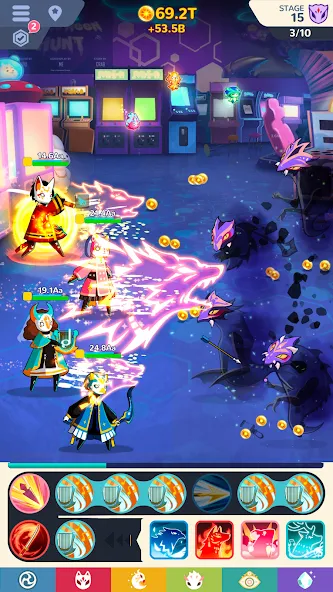 Masketeers : Idle Has Fallen [МОД: Меню, Бесконечные монеты и Открытые уровни] Screenshot 1