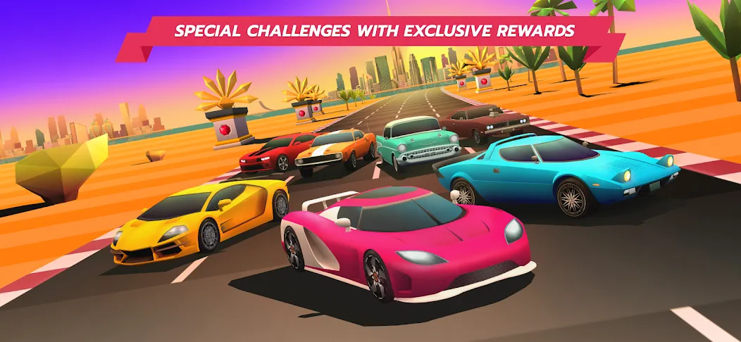 Horizon Chase – Arcade Racing (Хорайзон Чейс) [МОД: Все открыто, Дополнительные деньги и Меню MOD] Screenshot 3