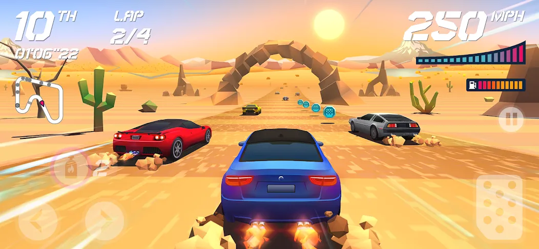 Horizon Chase – Arcade Racing (Хорайзон Чейс) [МОД: Все открыто, Дополнительные деньги и Меню MOD] Screenshot 5