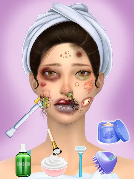 Waxing Spa ASMR Makeover Salon [МОД: Меню, Бесконечные монеты и Открытые уровни] Screenshot 1