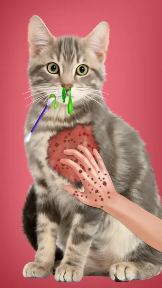Virtual Cat ASMR Spa Makeover (Виртуальный кот  Спа Мэйкавер) [МОД: Много монет, Открытые уровни и Мега MOD] Screenshot 4