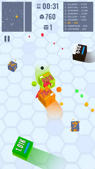 Cube Zone io [МОД: Все открыто, Дополнительные деньги и Меню MOD] Screenshot 2