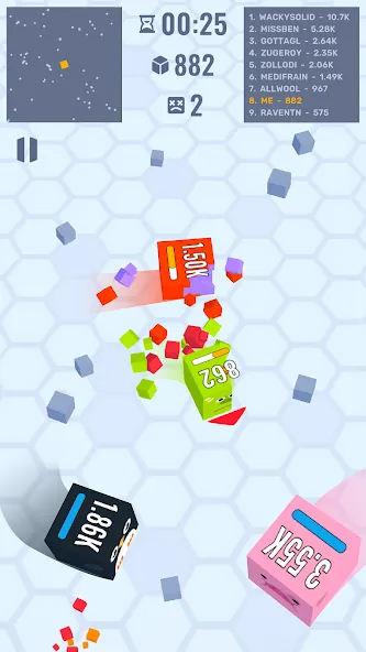 Cube Zone io [МОД: Все открыто, Дополнительные деньги и Меню MOD] Screenshot 3