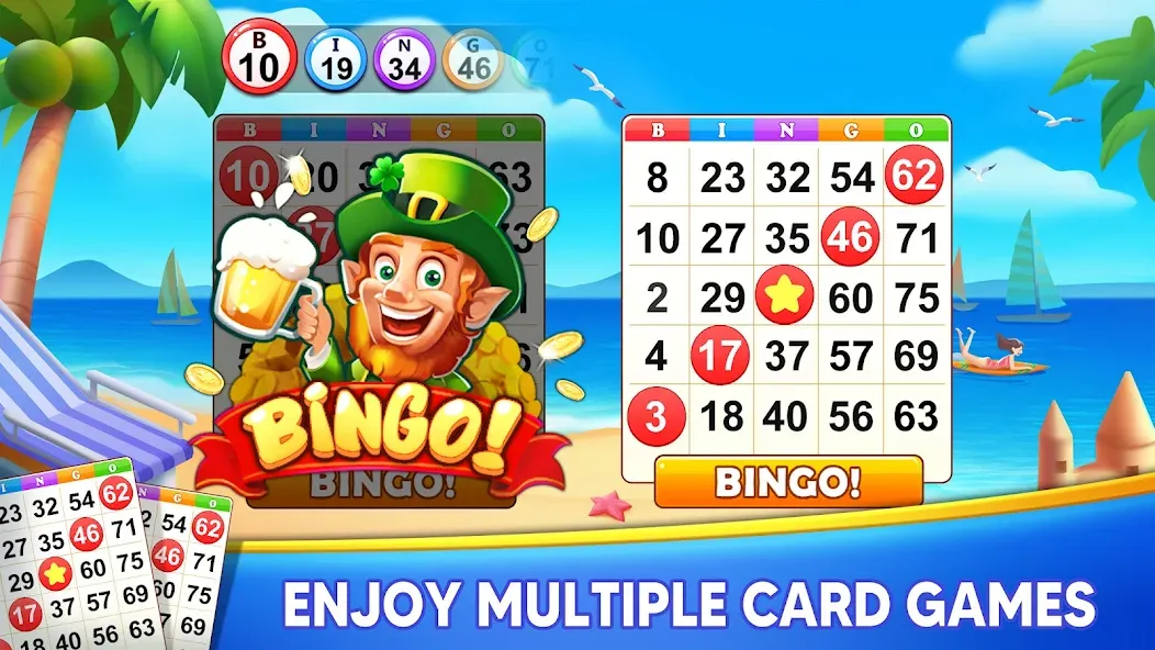 Bingo Holiday: Live Bingo Game [МОД: Меню, Бесконечные монеты и Открытые уровни] Screenshot 2