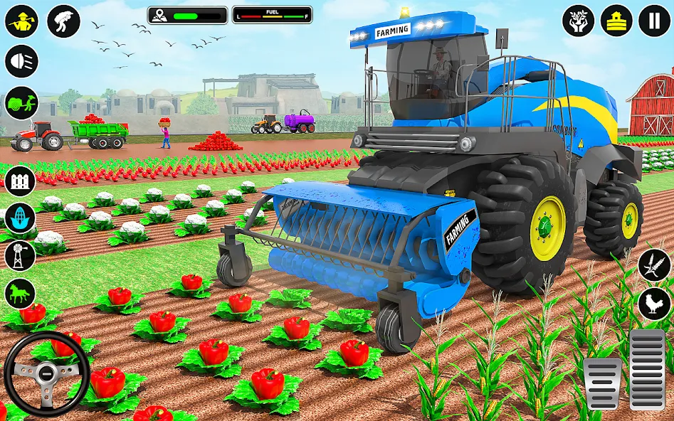 Tractor Farming: Tractor Games (Тракторное хозяйство) [МОД: Много денег, Монет и Все открыто] Screenshot 2