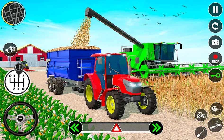 Tractor Farming: Tractor Games (Тракторное хозяйство) [МОД: Много денег, Монет и Все открыто] Screenshot 3