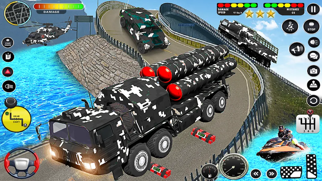Army Vehicle Transport Truck (Армейский транспортный грузовик для военной техники) [МОД: Все открыто, Дополнительные деньги и Меню MOD] Screenshot 3