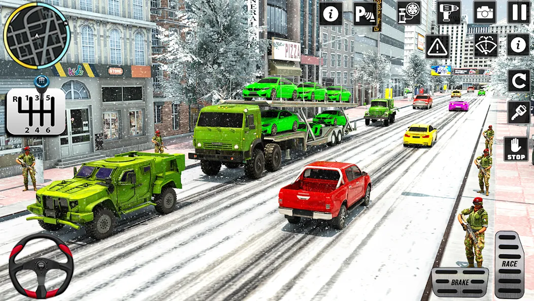 US Army Games Truck Transport (Армейские военные транспортные игры) [МОД: Деньги, Монеты и Меню MOD] Screenshot 5