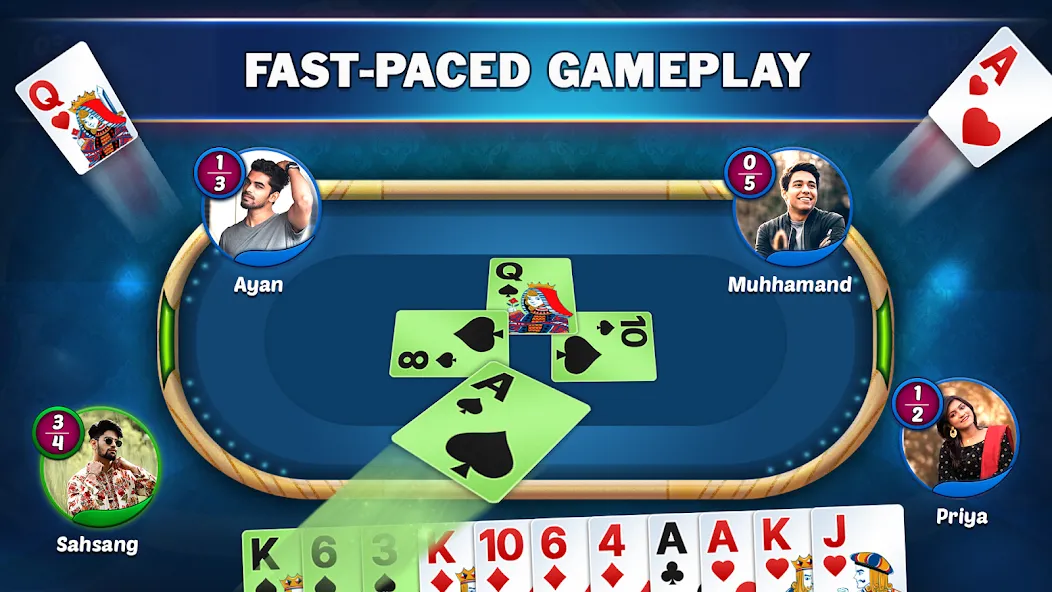 Callbreak Star - Card Game (Коллбрик Стар) [МОД: Много монет, Открытые уровни и Мега MOD] Screenshot 4