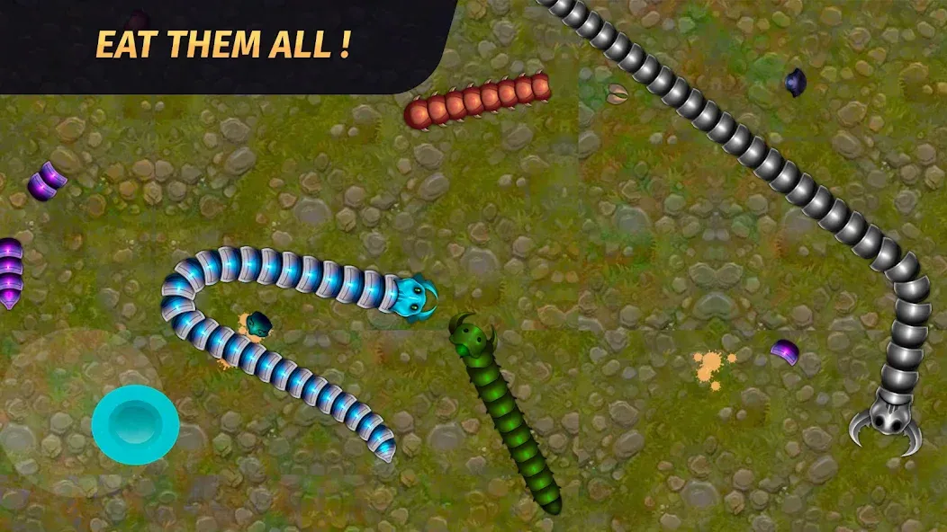 Worm.io - Gusanos Battle [МОД: Много денег, Монет и Все открыто] Screenshot 5