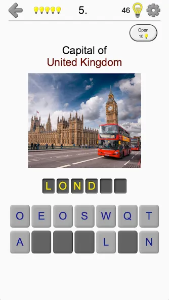Capitals - Geography Quiz [МОД: Все открыто, Дополнительные деньги и Меню MOD] Screenshot 2