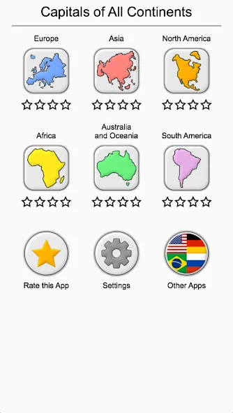 Capitals - Geography Quiz [МОД: Все открыто, Дополнительные деньги и Меню MOD] Screenshot 5