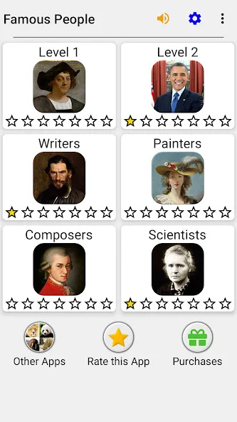 Famous People - History Quiz [МОД: Деньги, Монеты и Меню MOD] Screenshot 3
