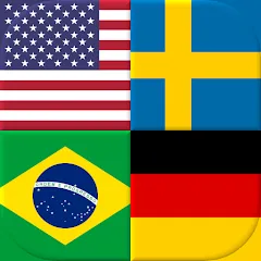 Скачать Flags of All World Countries [МОД: Много денег, Монет и Все открыто] | Взлом Flags of All World Countries на Андроид