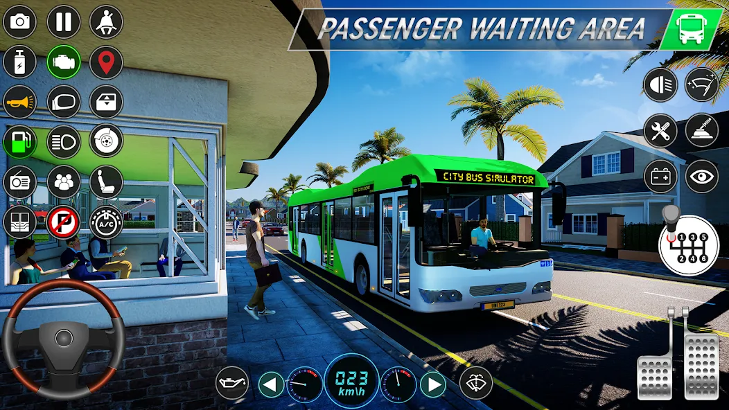 City Bus Simulator: Bus Games (Риал Сити Бас Симулятор Геймс) [МОД: Деньги, Монеты и Меню MOD] Screenshot 1