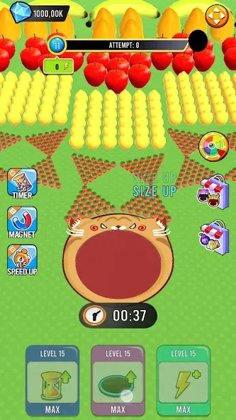 Fruit hole: Black hole (Фрут хол) [МОД: Много монет, Открытые уровни и Мега MOD] Screenshot 2